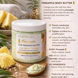 AMINNAH Fineapples Pineapple Body Butter - Creamy Green